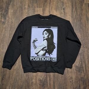 Ariana Grande M Positions Loteria Card Pullover Sweater Crew neck Like N…